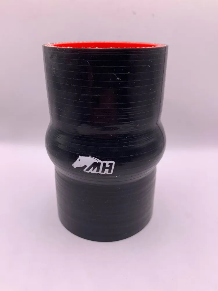 Mangote em Silicone Preto Reto com Hump de 2"