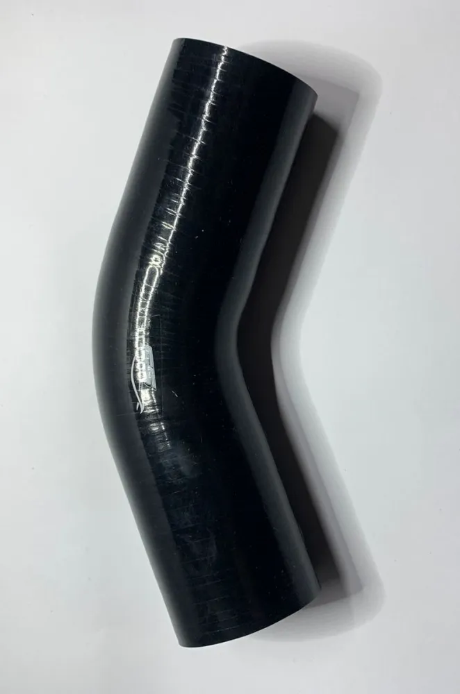 Mangote em Silicone Preto Curva 45° de 2