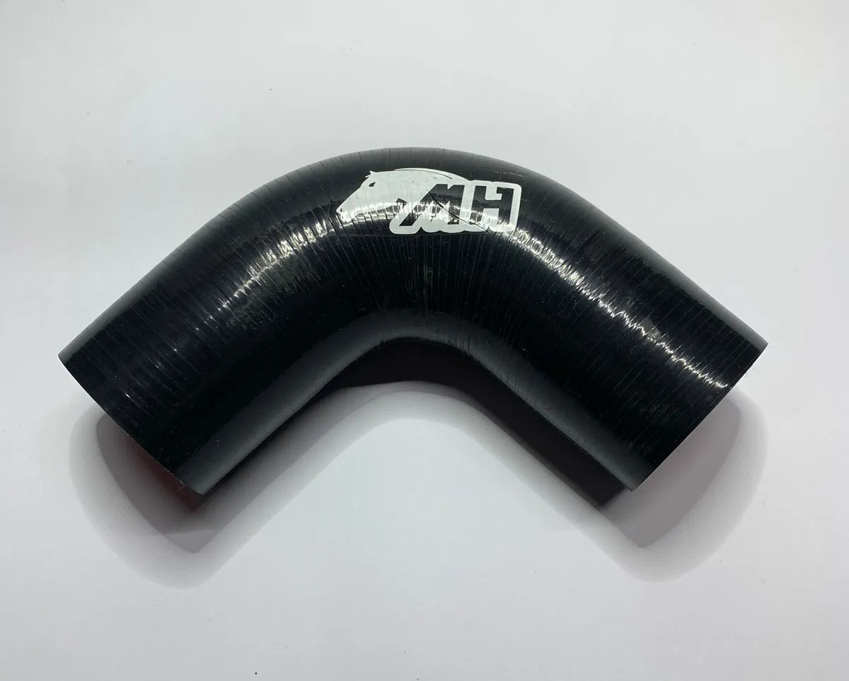 Mangote em Silicone Preto Curva 90° de 2