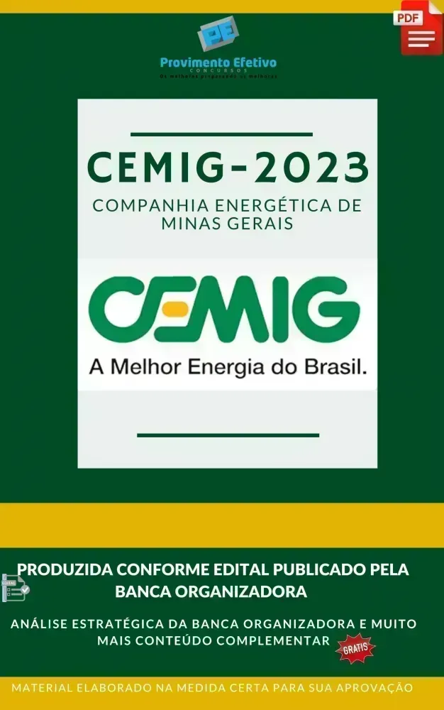 Apostila CEMIG Engenheiro Químico Prova 2023