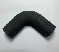 Mangote em Borracha Preto Curva 90° de 2