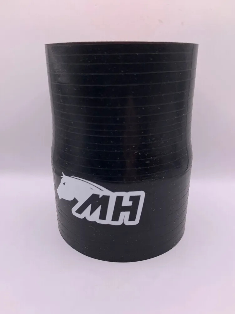 Mangote em Silicone Preto Redutor Reto de 3" x 2-3/4"