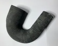 Mangote em Borracha Preto Curva 180° de 2-3/4