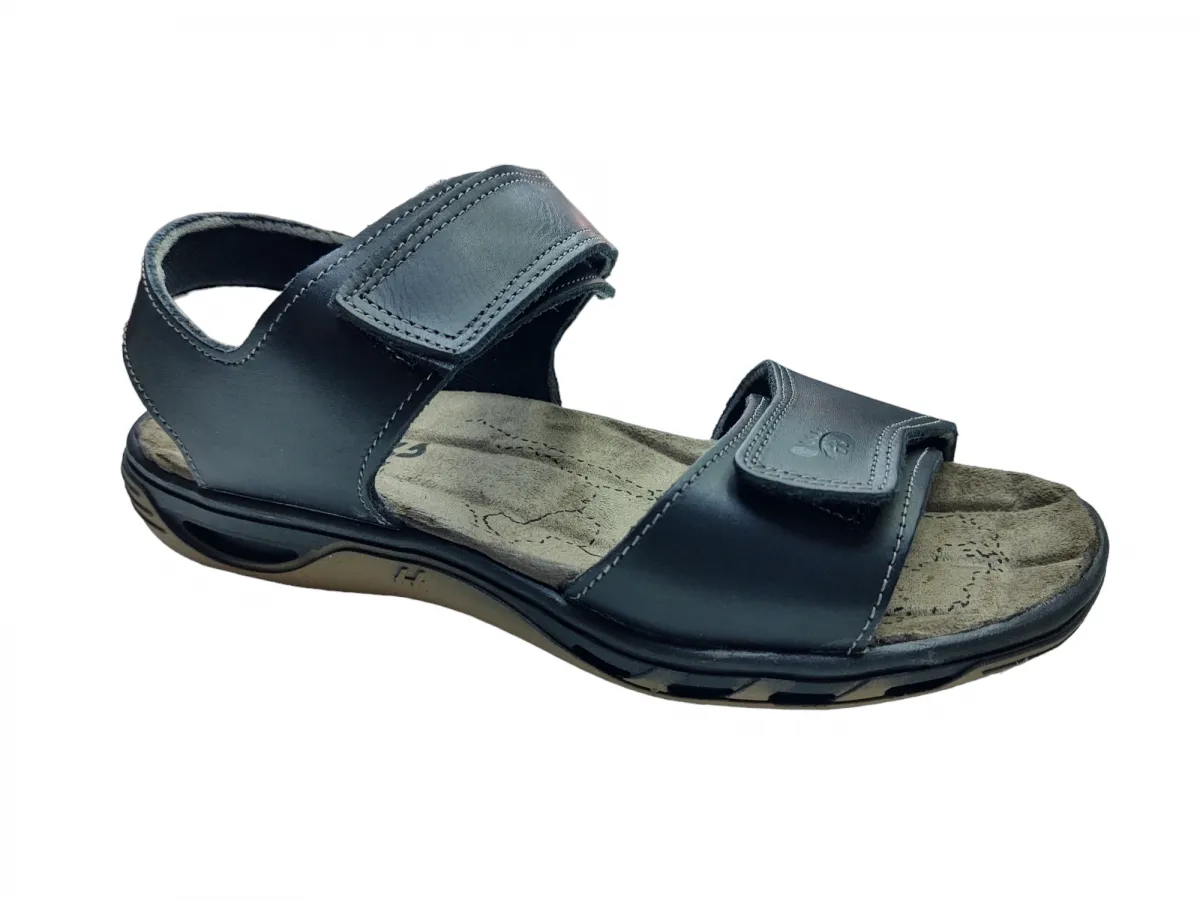 Ref: 6005 - Papete em Couro Hurkus/Monge Preto