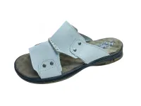 Ref: 734 - Chinelo em Couro Hurkus/Monge Branco - Foto 2