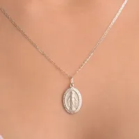 Pingente de prata 925 Nossa Senhora das Graças-  PF192 - Foto 2