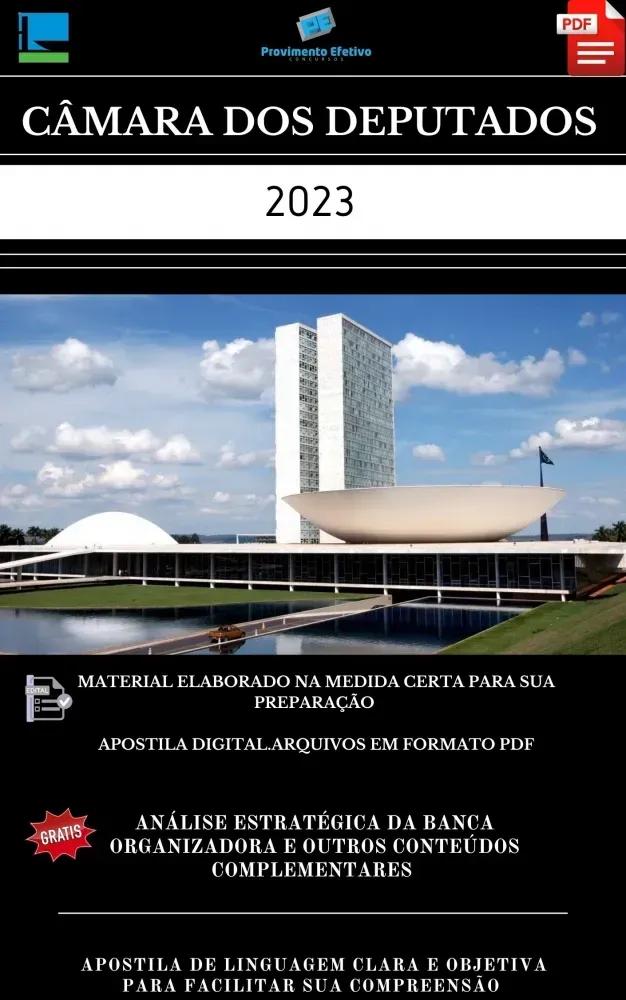 Apostila Câmara dos Deputados 2023 cargo ENFERMEIRO