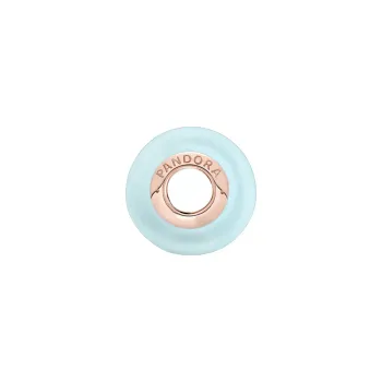 Berloque separador murano azul matte fosco – em Prata925 - Foto 2
