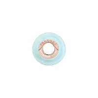 Berloque separador murano azul matte fosco – em Prata925 - Foto 2