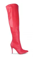 Bota Over the Knee Aisha Vermelha com Numeração Especial