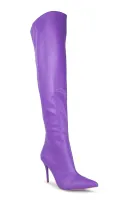 Bota Over the Knee Aisha Roxa com Numeração Especial - Foto 3