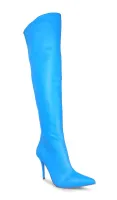 Bota Over the Knee Aisha Azul com Numeração Especial - Foto 3