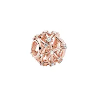 Berloque separador constelacoes estrelas rose – em Prata925