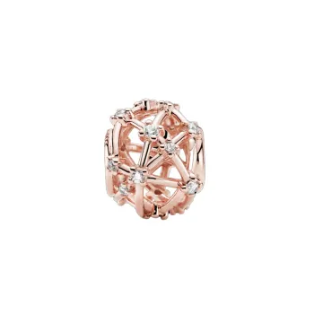 Berloque separador constelacoes estrelas rose - Foto 2
