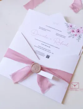 Convite especial com envelope bico - Foto 2