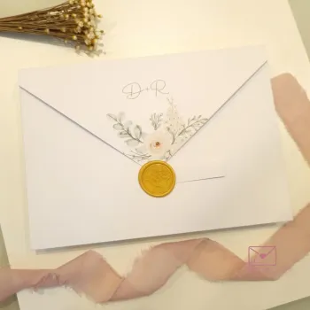 Convite especial com envelope bico - Foto 2