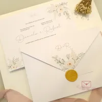 Convite especial com envelope bico - Foto 4