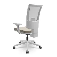  Cadeira Multiregulável NR17 Flash Cinza Encosto Regulável com Base Piramidal e Braços Reguláveis - Foto 4