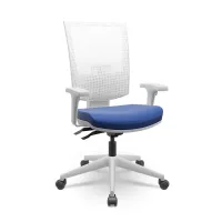  Cadeira Multiregulável NR17 Flash Cinza Encosto Regulável com Base Piramidal e Braços Reguláveis - Foto 11