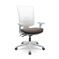  Cadeira Multiregulável NR17 Flash Cinza Encosto Regulável com Base Piramidal e Braços Reguláveis - Foto 7