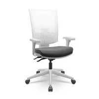  Cadeira Multiregulável NR17 Flash Cinza Encosto Regulável com Base Piramidal e Braços Reguláveis - Foto 8