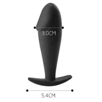 Plug Anal em Silicone com Glande 10 x 3cm - 7462 - Foto 3