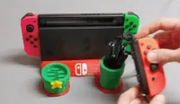 Suporte Para Nintendo Switch Dock Tema Super Mario Warp Pipe com Pezinhos de Borracha - Foto 2