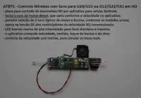 Controle Wireless com Sons para Locomotiva U20/U23 ou G12/G22/FA1 - ARK TRENS - ATBT3