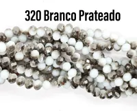 Fio de cristal Branco Prateado