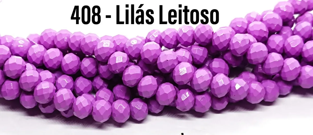 Fio de cristal Lilás Leitoso