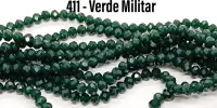 Fio de cristal Verde Militar