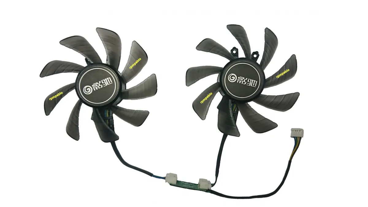 Dual Cooler Para Placa De Vídeo Compatível P/ Galax Rtx 2060 Ex Imagem