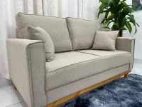 Sofá 2 lugares  Living Bela Slim 1.40m linho super promoção - Foto 2