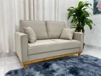 Sofá 2 lugares  Living Bela Slim 1.40m linho super promoção - Foto 4