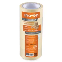 Fita Adesiva Transparente 45mm x 100m – Kit com 5 Rolos | Embalagem e Logística - Foto 2