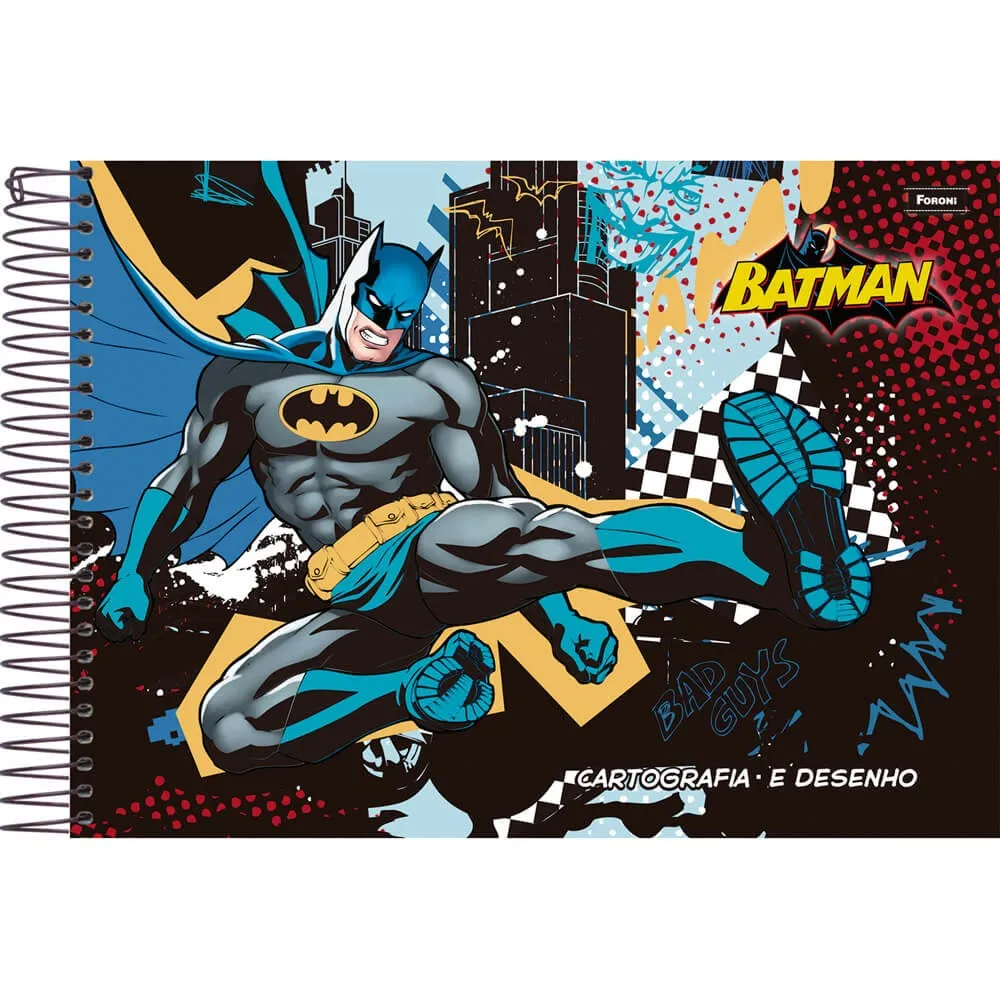 Caderno Cartografia Capa Dura Batman - Foroni Imagem