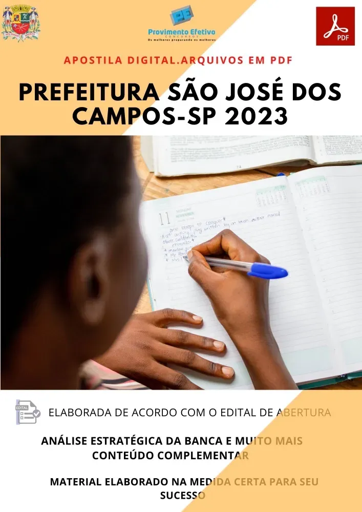 Apostila Pref. São José dos Campos Técnico em Enfermagem 2023 Imagem