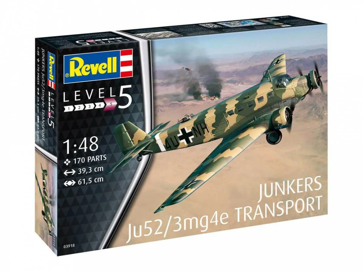 Aviao Junkers JU-52 / 3MG4E Kit Revell 1/48 plastimodelismo