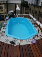 Consertos manutenção reparos e repintura de piscinas de fibra de vidro em Belo Horizonte MG - Foto 9
