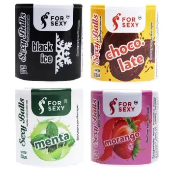 Bolinha Beijável Saborosa Sexy Balls 3un - 27564