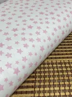  TECIDO TRICOLINE  estrela rosab