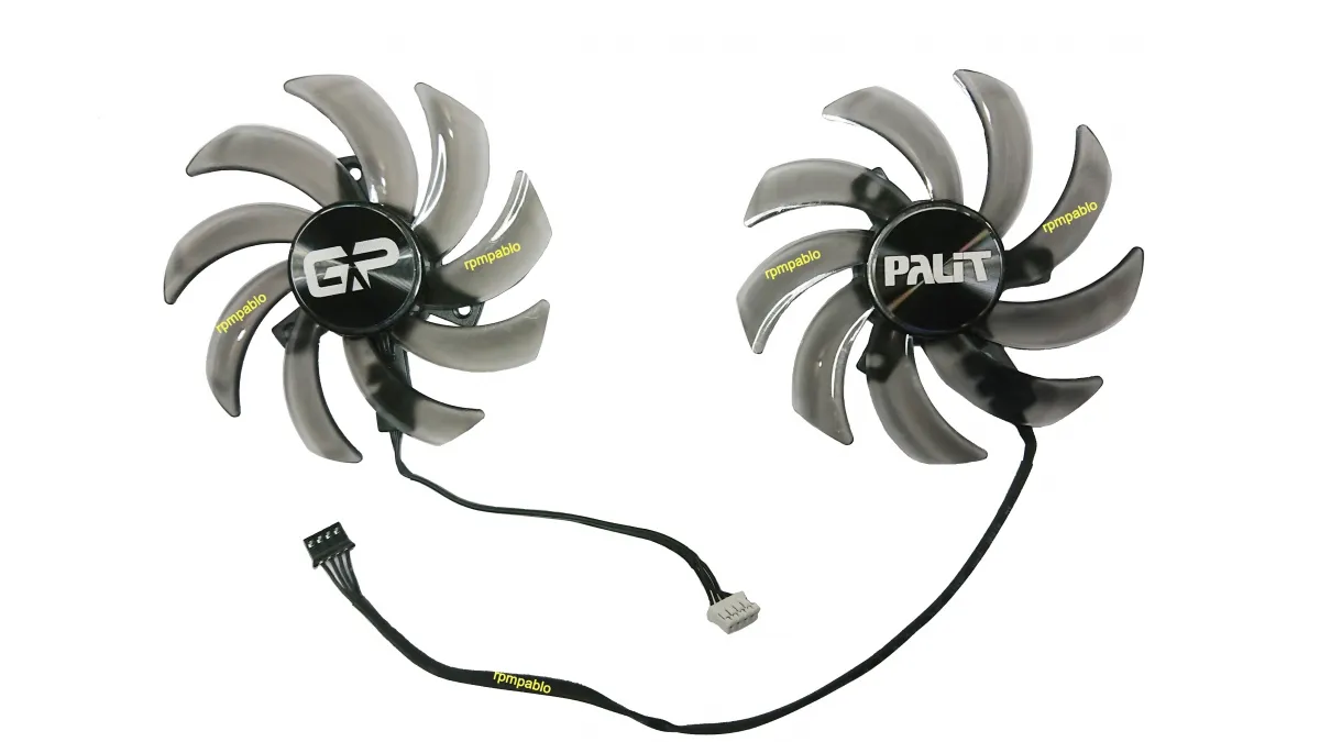 Dual Cooler Fan Para Placa De Vídeo Pny Rtx 2060 / RTX 2070 Imagem