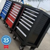 Carrinho para Ferramentas com 7 gavetas  Starter Preto 87B36-7BA-K King Tony - Foto 6
