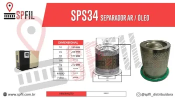 Separador Ar / Óleo  SPS34