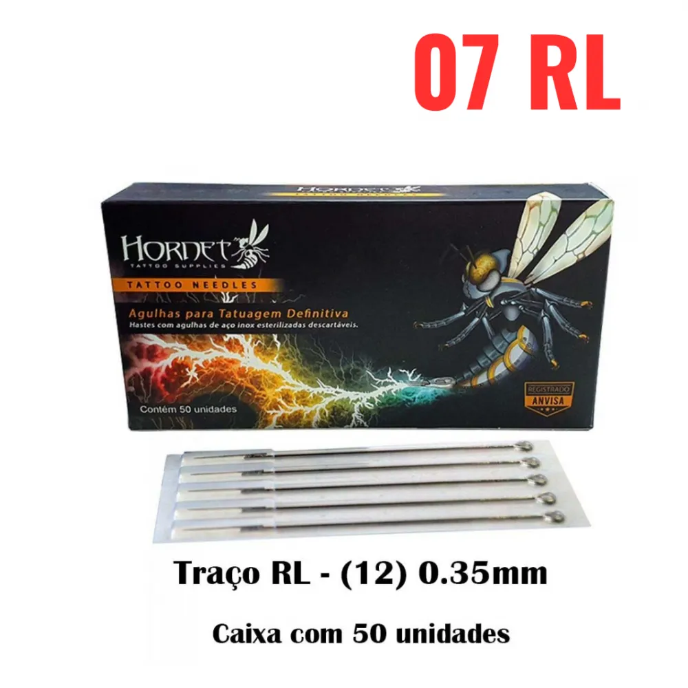 Agulhas HORNET - TRAÇO 1207 RL - Caixa 50 Unidades