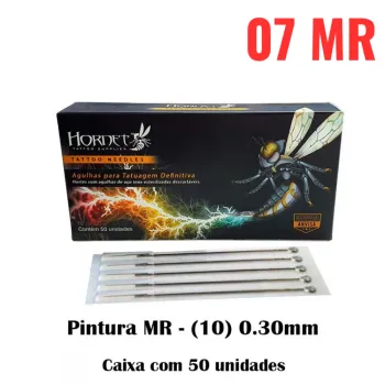 Agulhas HORNET - PINTURA CURVADA 1007MR - Caixa 50 Unidades - VALIDADE 10/2025
