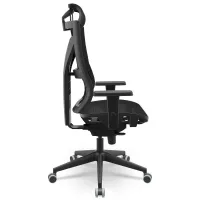  Cadeira Multiregulável NR17 Darix X+ Assento e Encosto Tela com Mecanismo Autocompensador Base Piramidal com Braço Regulável 3D e Apoio de Cabeça - Foto 4