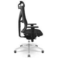  Cadeira Multiregulável NR17 Darix X+ Encosto e Assento Tela com Mecanismo Sincronizado Cromado com Braço Regulável 3D e Apoio de Cabeça  - Foto 2