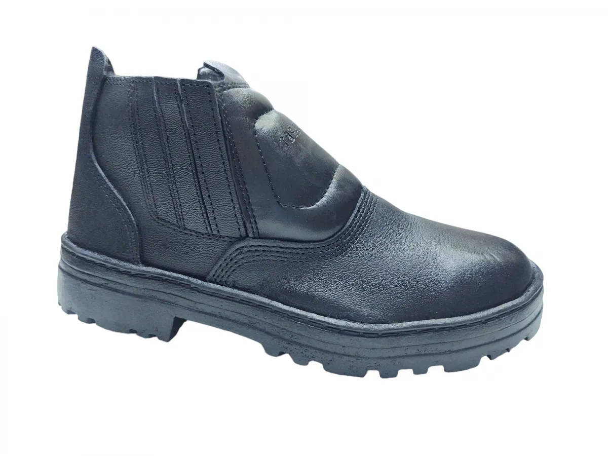 Ref: 510 - Bota Elástico Couro Vaqueta Sem Bico - 34 ao 45