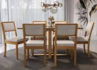 Mesa de jantar Elma com 6 cadeiras Lola  Kappesberg